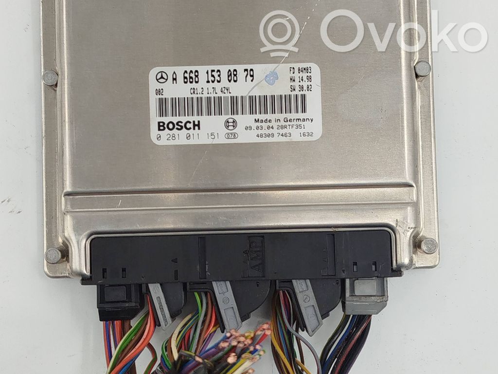 Mercedes-Benz A W168 Engine control unit/module 