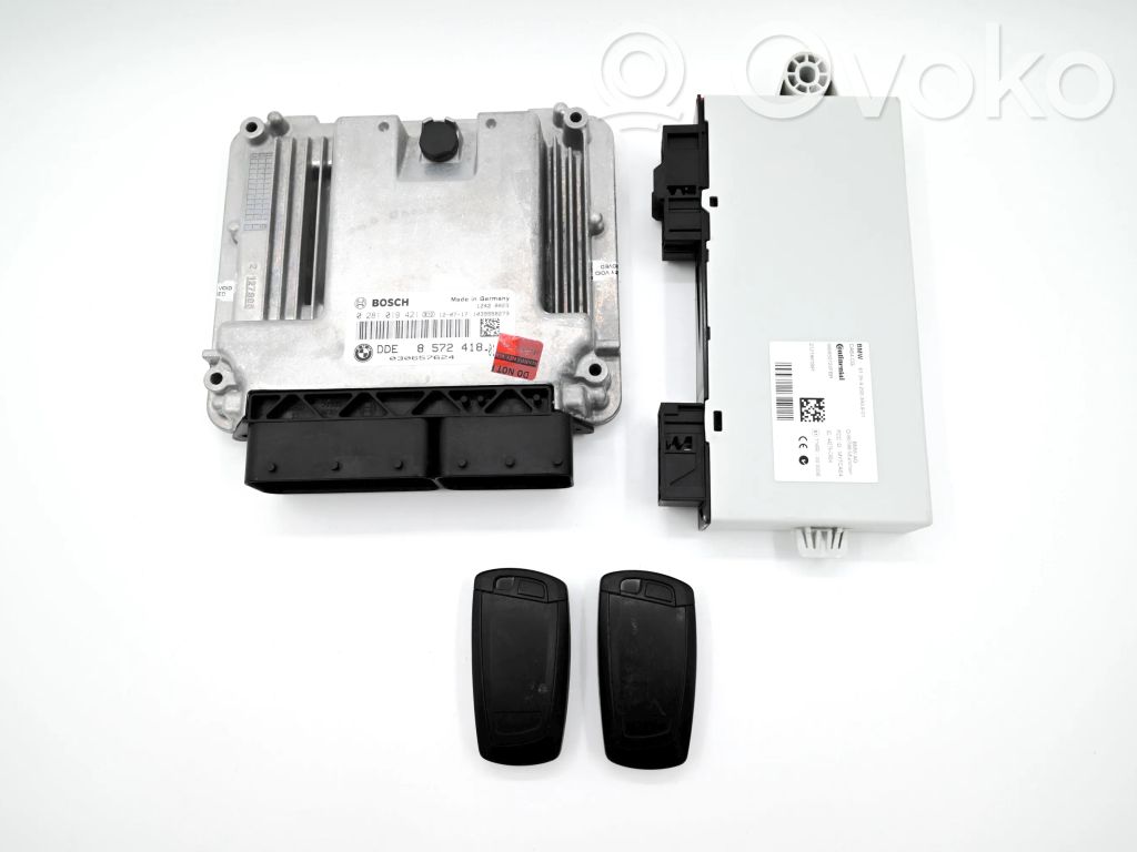 BMW 5 F10 F11 Komputer / Sterownik ECU i komplet kluczy 