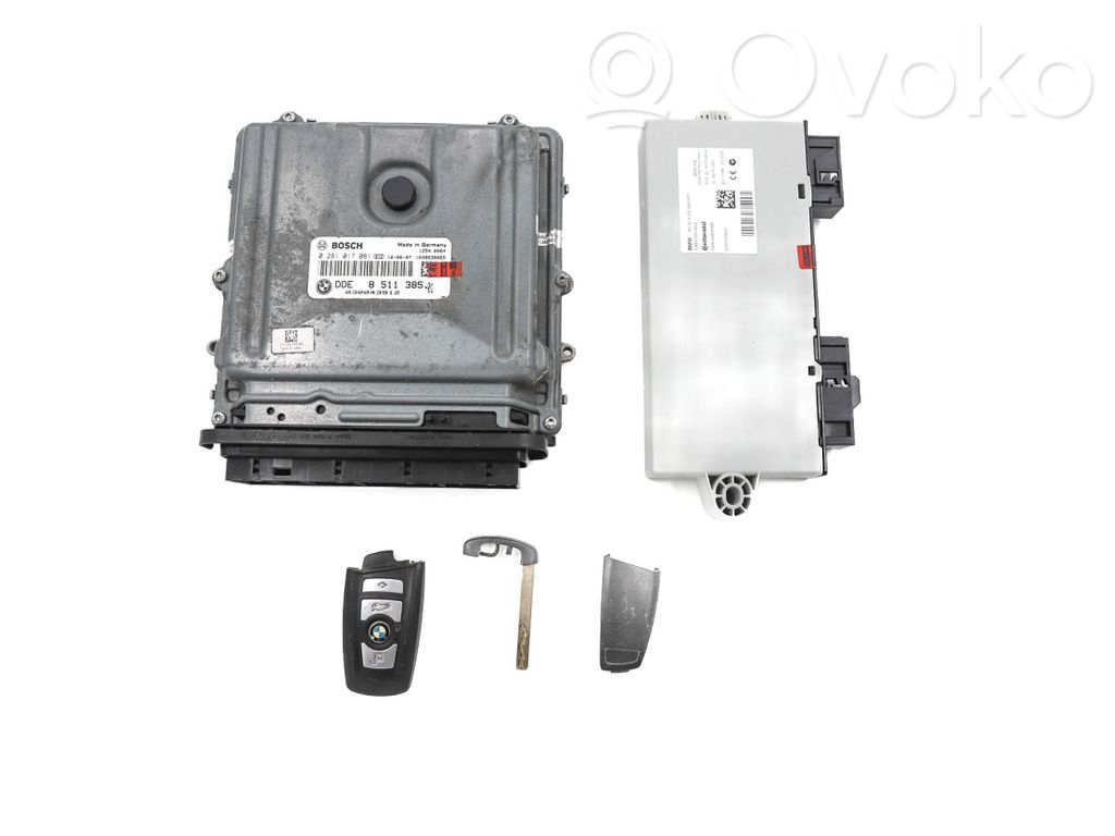 BMW 5 F10 F11 Komputer / Sterownik ECU i komplet kluczy 