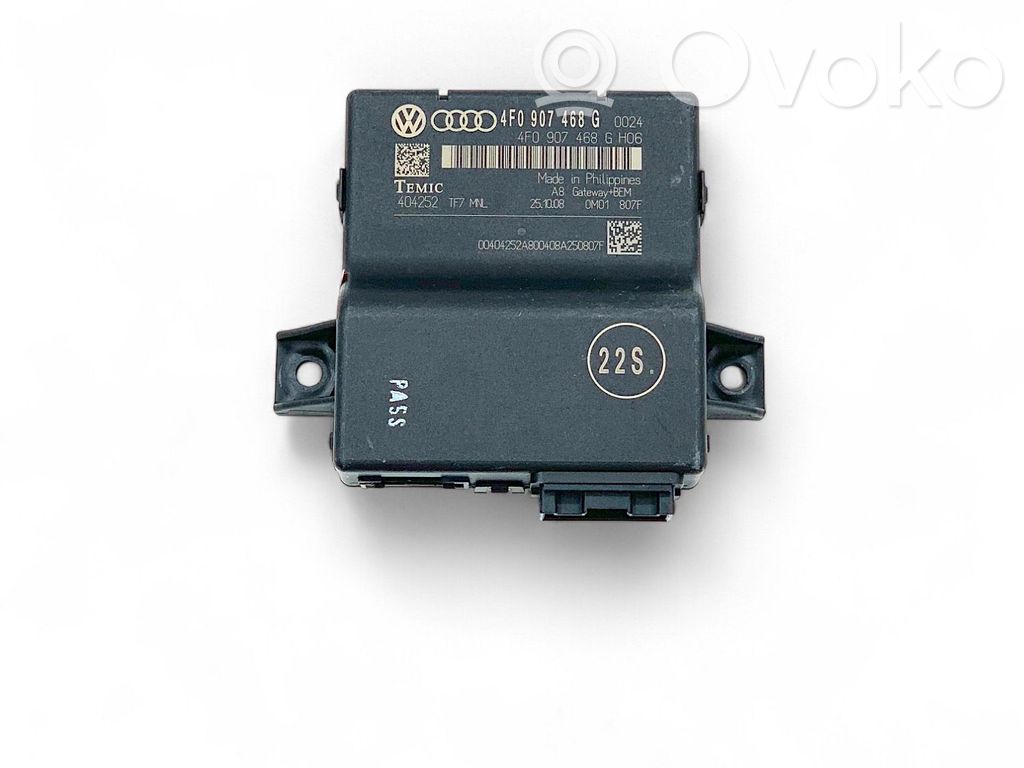Audi A6 S6 C6 4F Gateway control module 