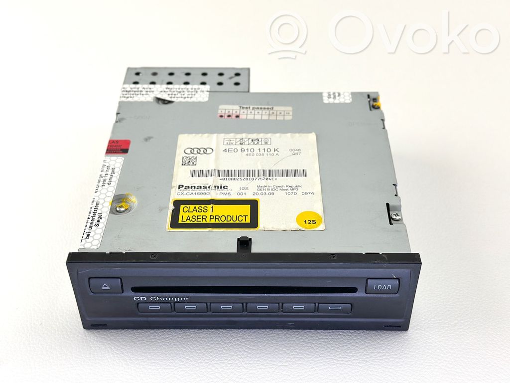 Audi A6 S6 C6 4F CD/DVD mainītājs 