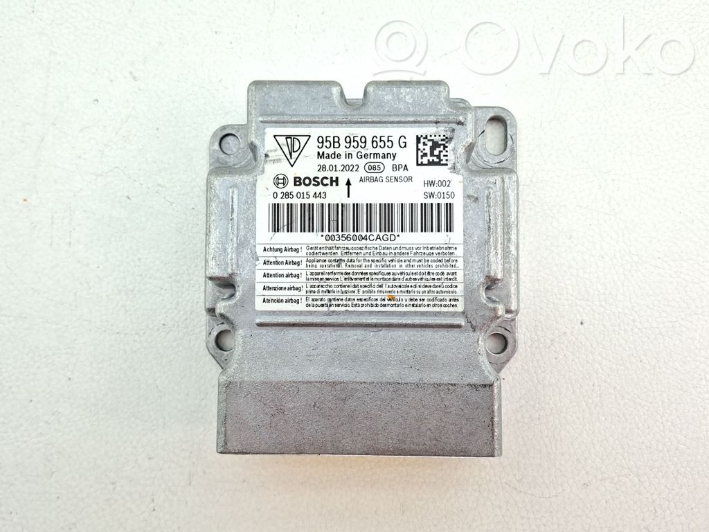 Sterownik / Moduł Airbag   95B959655G,0285015443