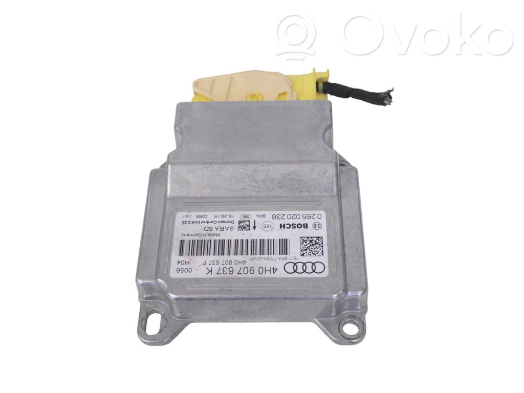 Airbag control unit/module   4H0907637F,0265020238,4H0907637K