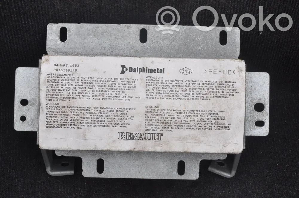 Renault Modus Keleivio oro pagalvė 