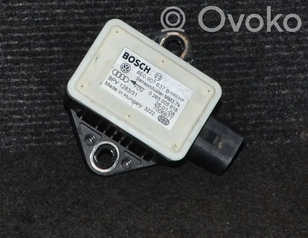 Sensor de aceleración   8E0907637B,0265005618
