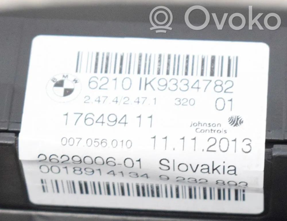 BMW 3 F30 F35 F31 Velocímetro (tablero de instrumentos) 