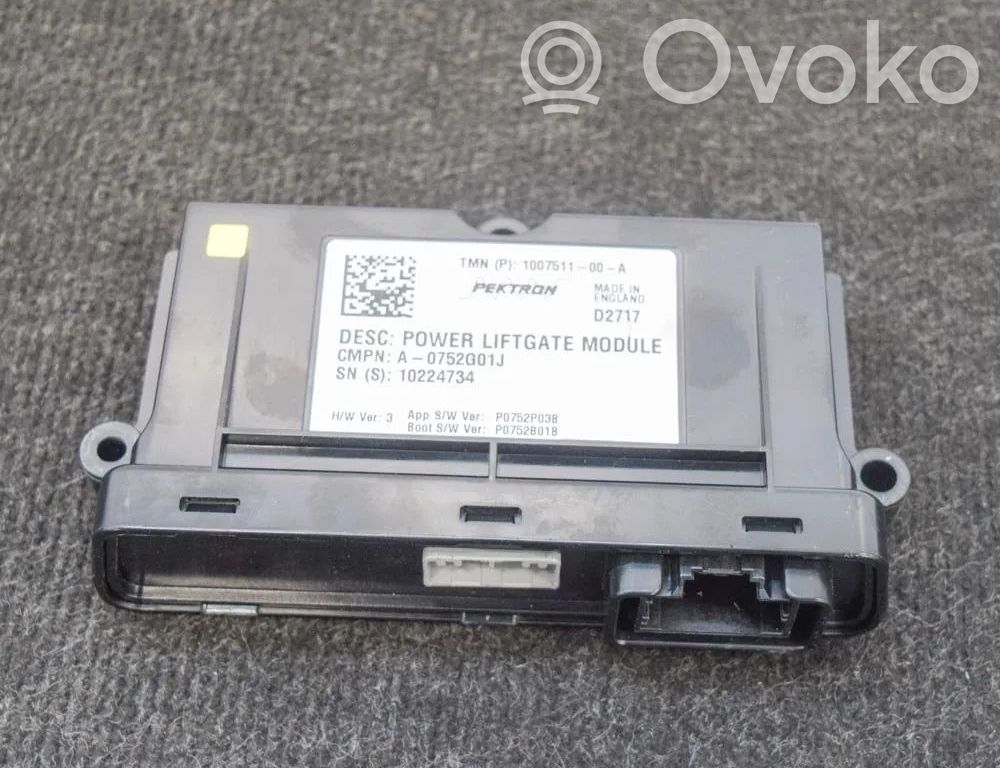 Tailgate/trunk control unit/module