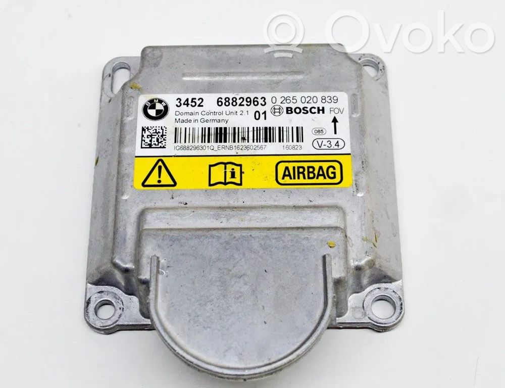 BMW 6 F12 F13 Unitate/modul de comandă airbaguri 