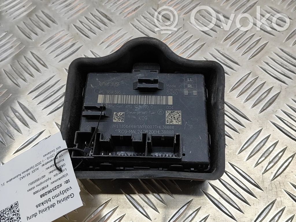 Audi A6 S6 C8 4K Door control unit/module 