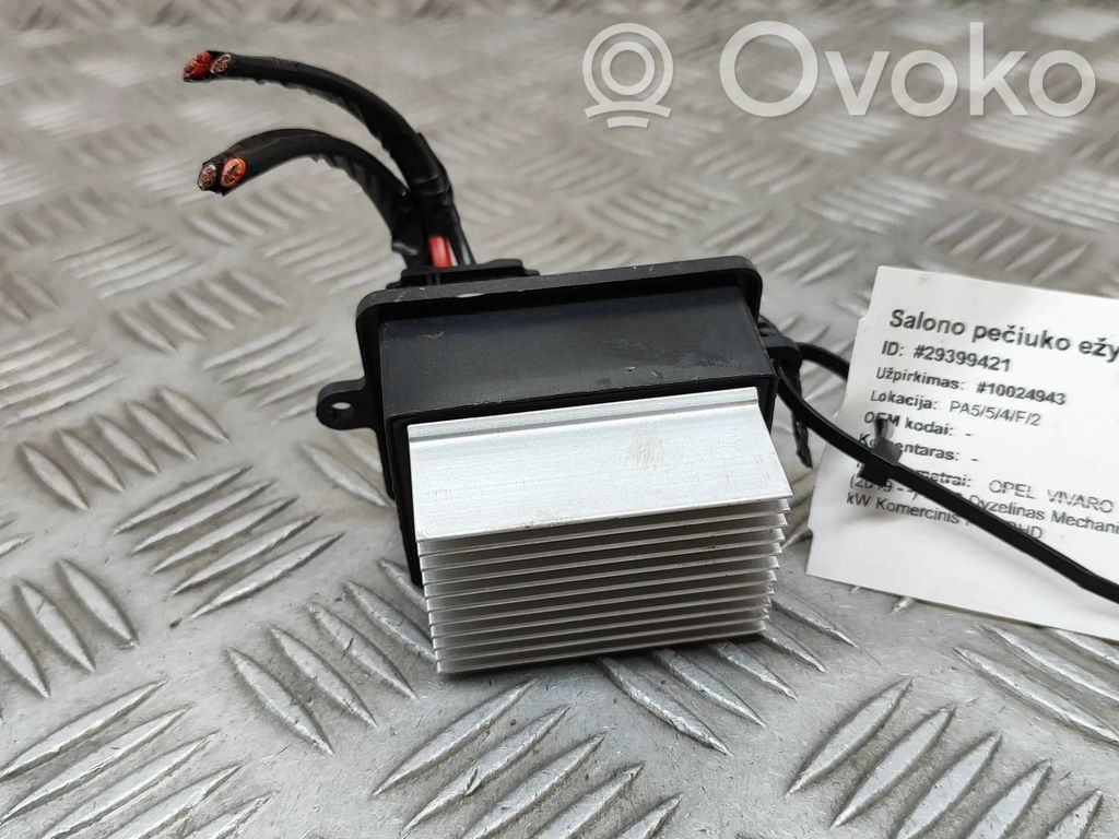 Opel Vivaro Rezystor / Opornik dmuchawy nawiewu 