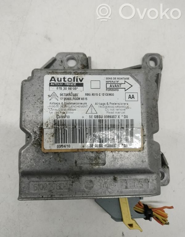Airbag control unit/module   9673657880,618300400