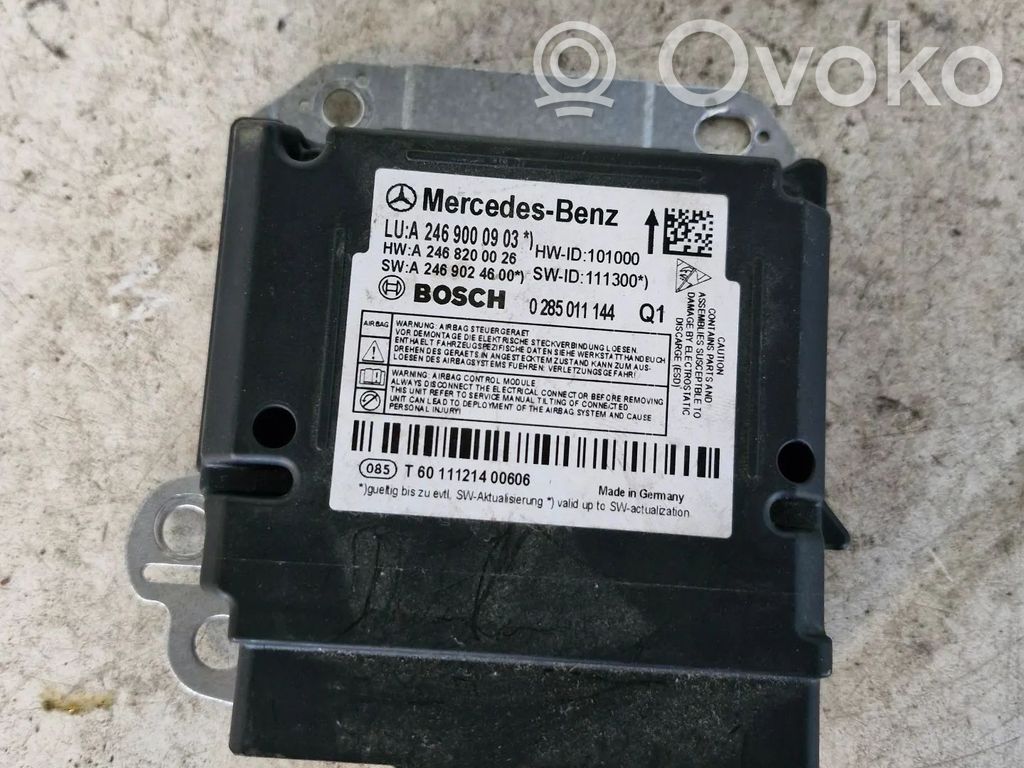 Mercedes-Benz B W246 W242 Unitate/modul de comandă airbaguri 