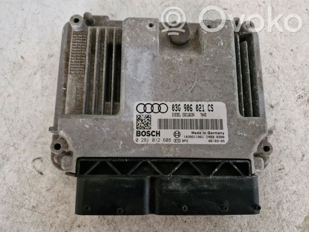 Engine control unit/module   03G906021CS,0281012608
