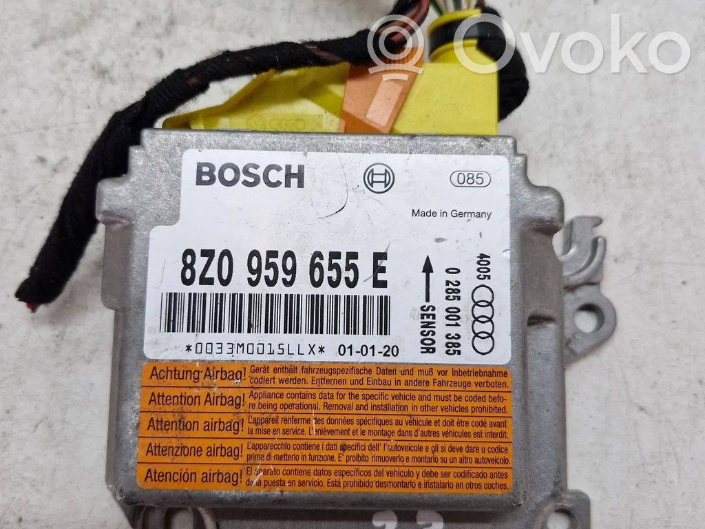 Airbagsteuergerät   8Z0959655E,0285001385