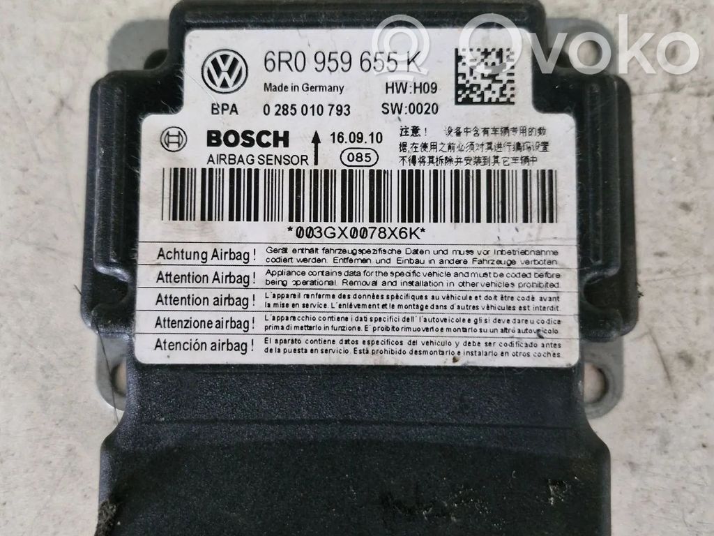 Airbag control unit/module   6R0959655K,0285010793
