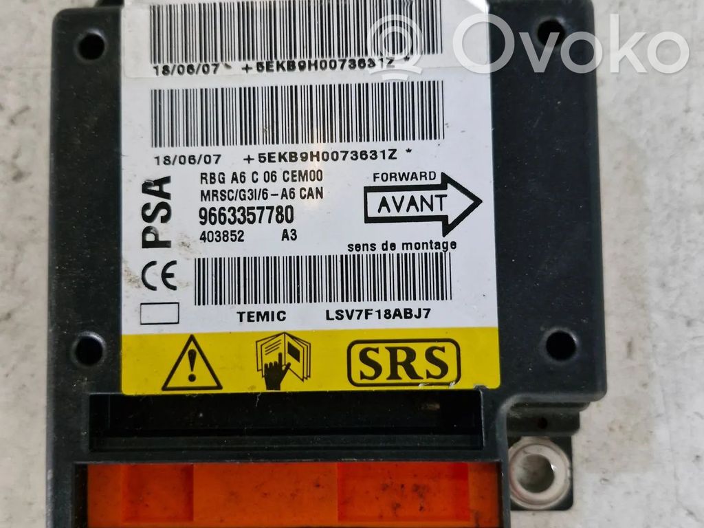 Citroen C2 Airbag control unit/module 