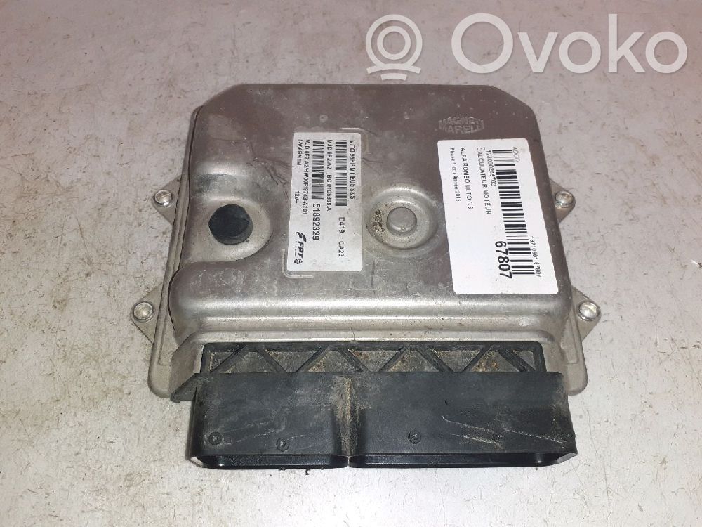 Alfa Romeo Mito Engine control unit/module 