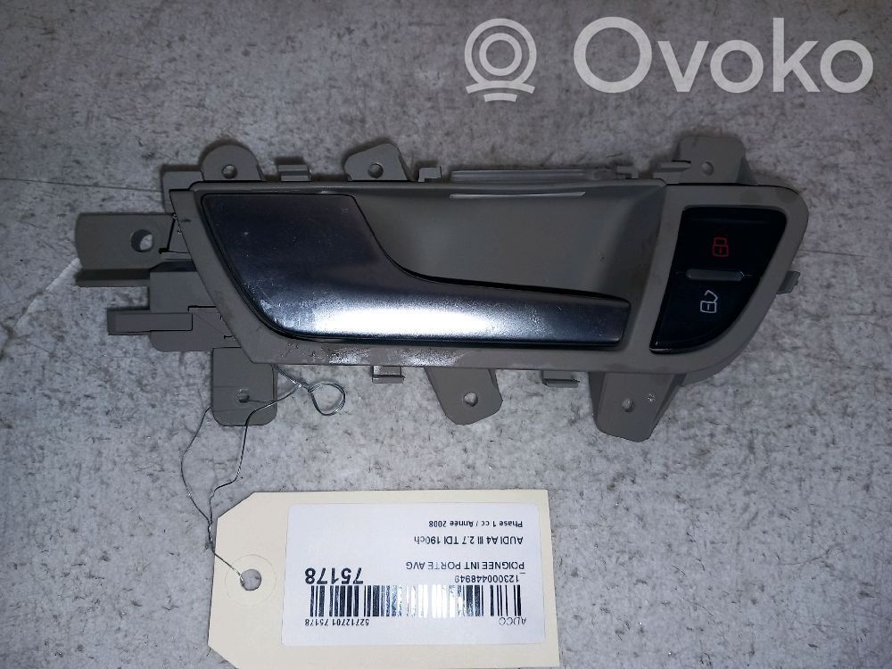 Manecilla interna puerta delantera   8K0837019G1GK,8K0837019G1GK