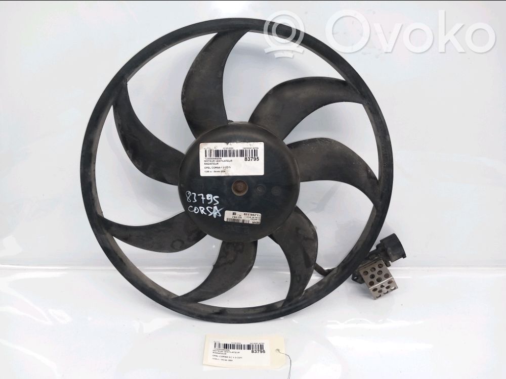 Opel Corsa C Ventilatoru komplekts 