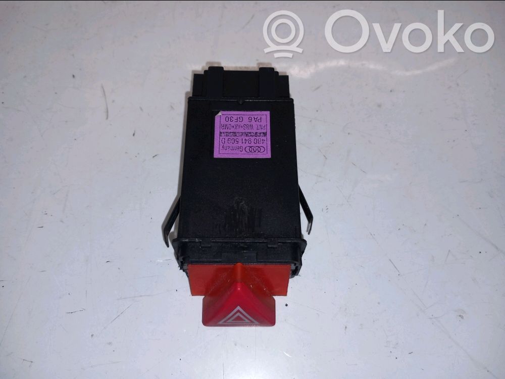 Audi A6 S6 C5 4B Botón interruptor de luz de peligro 
