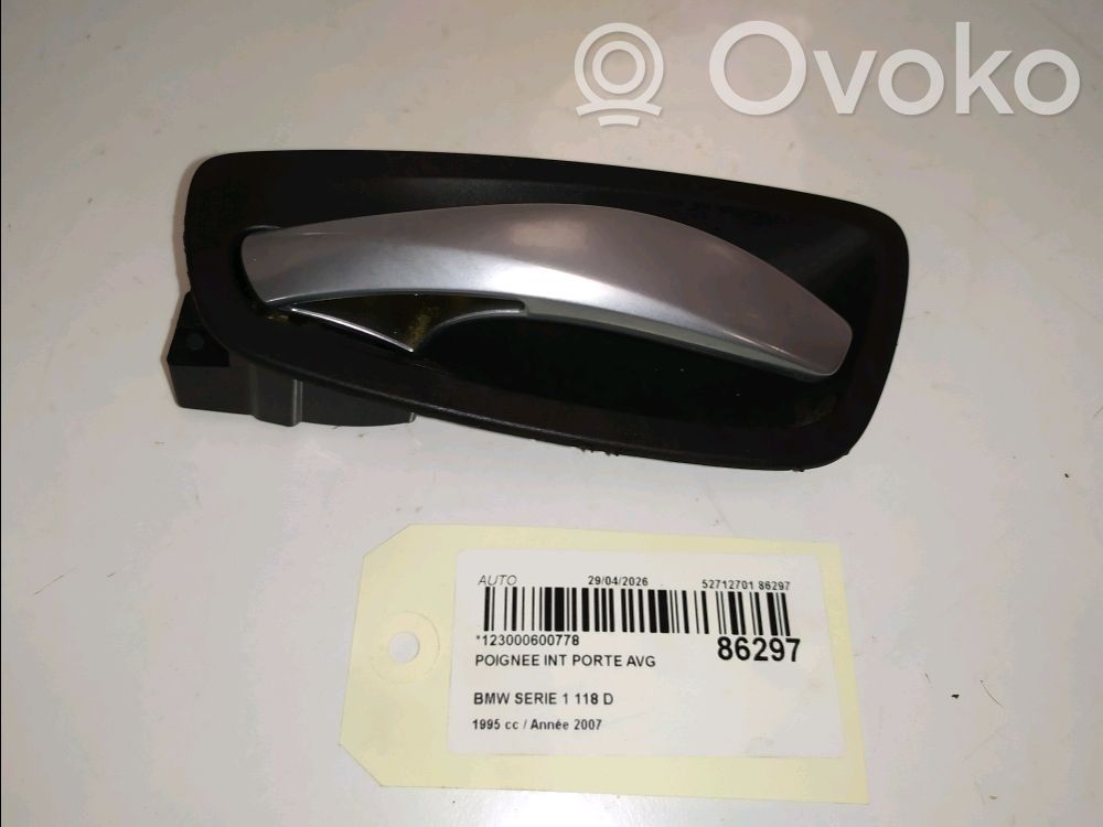 BMW 1 E81 E87 Front door interior handle 