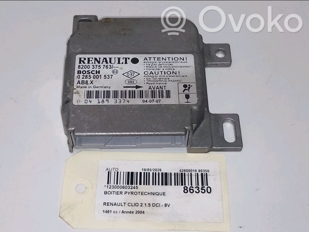 Renault Clio II Airbag control unit/module 