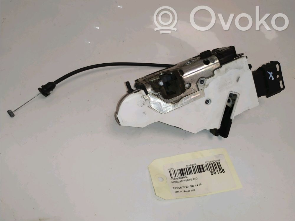 Peugeot 207 Serratura portiera anteriore 