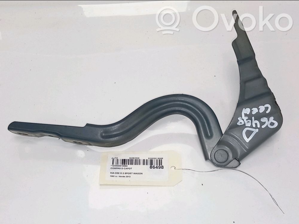 KIA Pro Cee'd II Bisagras del capó/tapa del motor