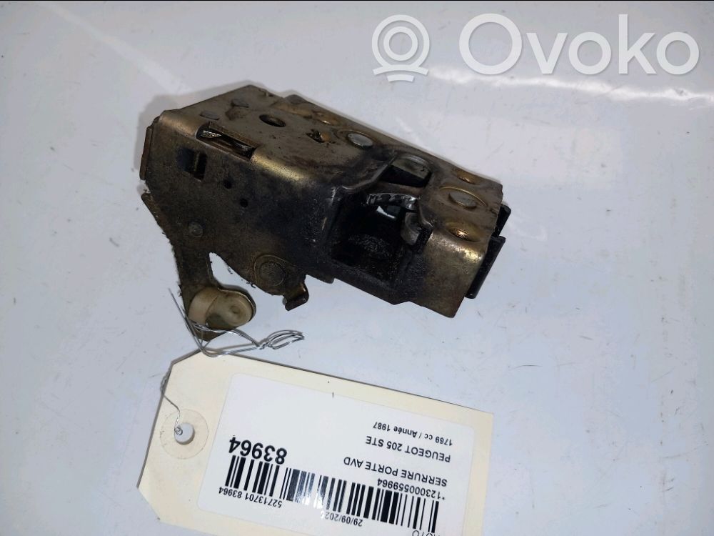 Peugeot 205 Serrure de porte avant