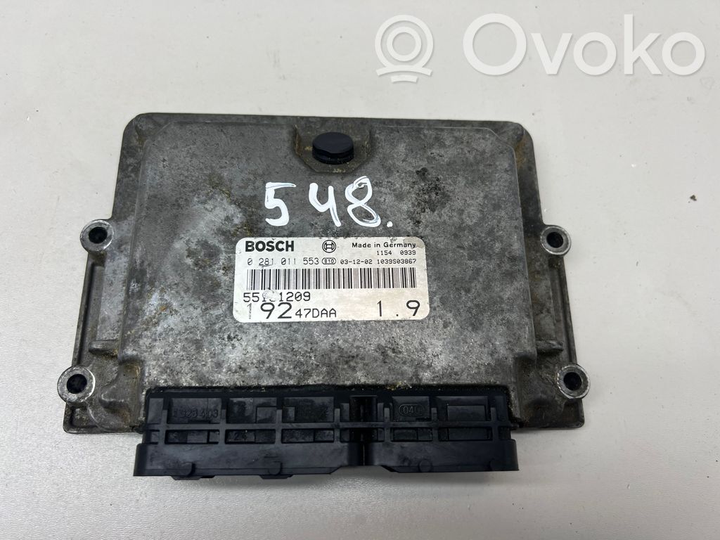 Fiat Stilo Engine control unit/module 