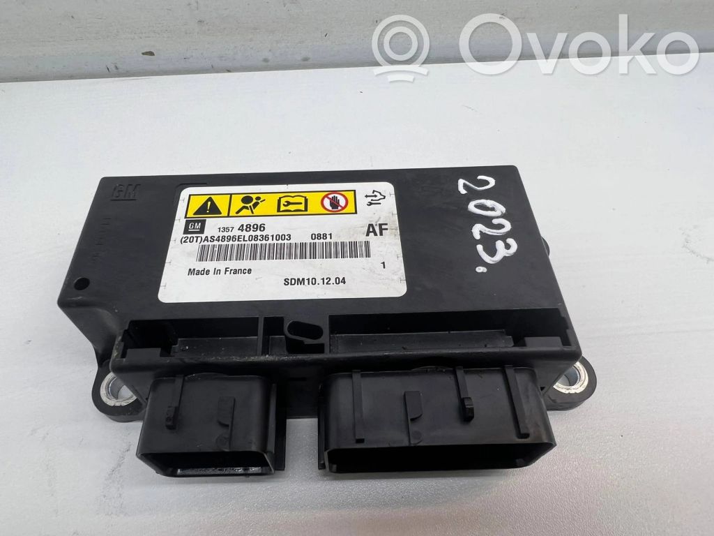 Opel Astra J Airbag control unit/module 