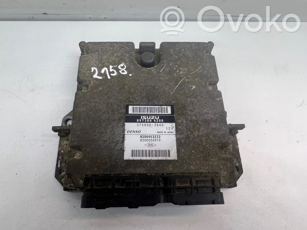 Renault Vel Satis Engine control unit/module 