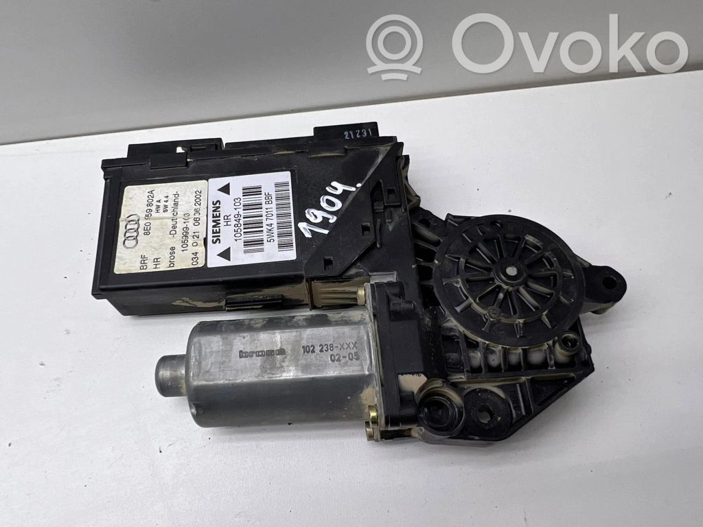 Audi A4 S4 B6 8E 8H Asa reguladora de la puerta trasera 