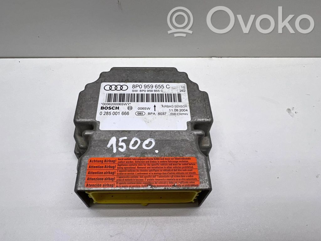 Audi A3 S3 A3 Sportback 8P Airbag control unit/module 