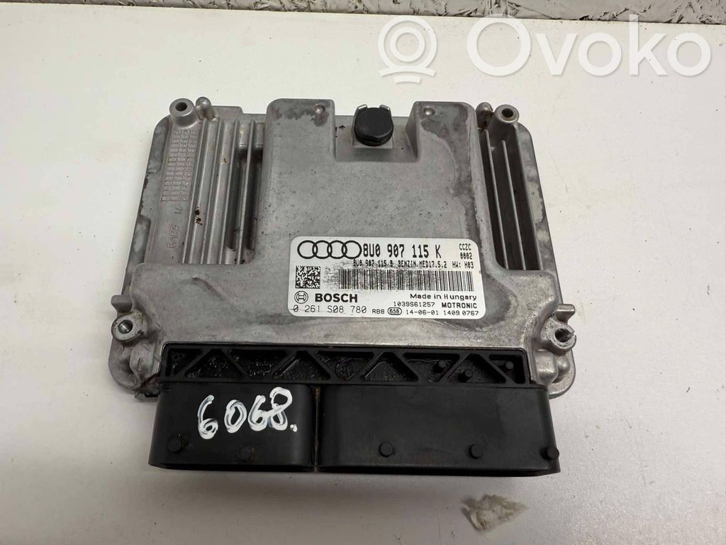Engine control unit/module   8U0907115K,8U0907115B,0261S08780