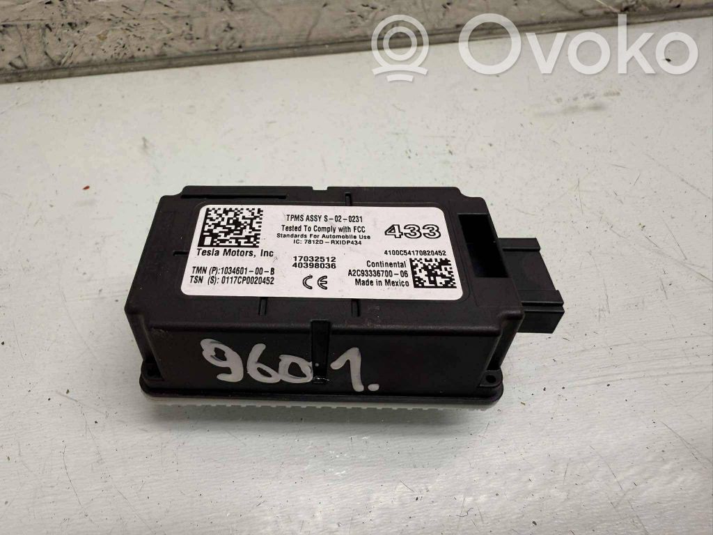 Tesla Model X Tire pressure control unit 