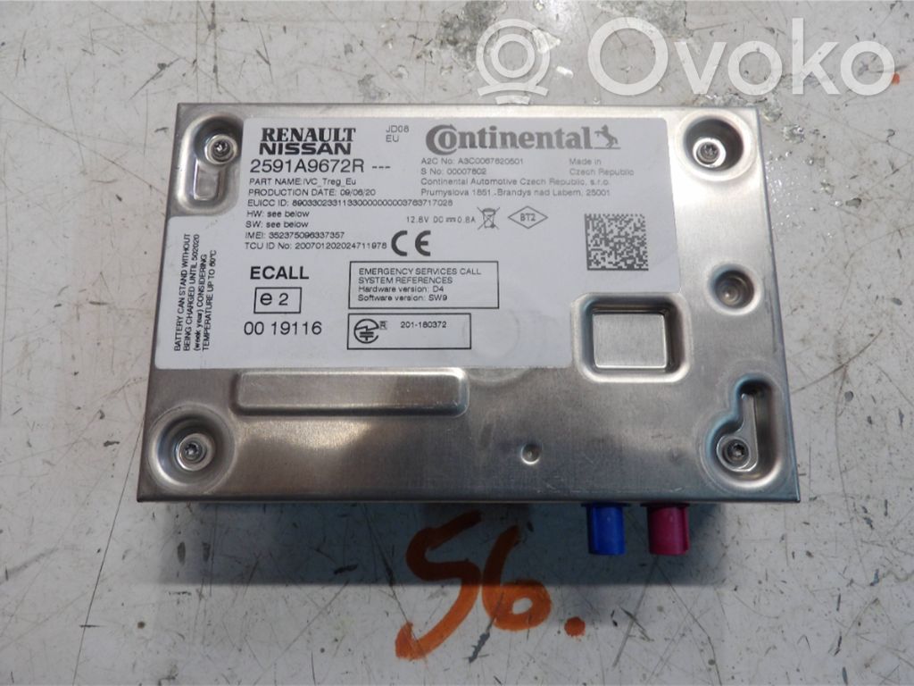 Renault Clio IV Modulo di controllo SOS 