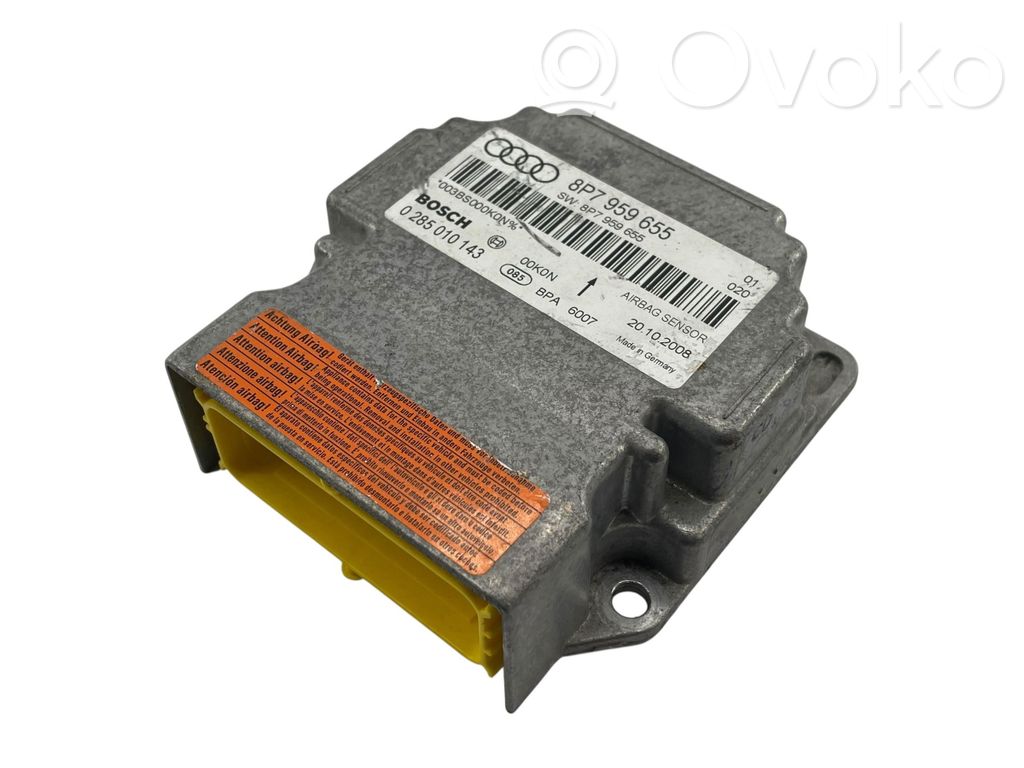 Audi A3 S3 A3 Sportback 8P Airbag control unit/module 