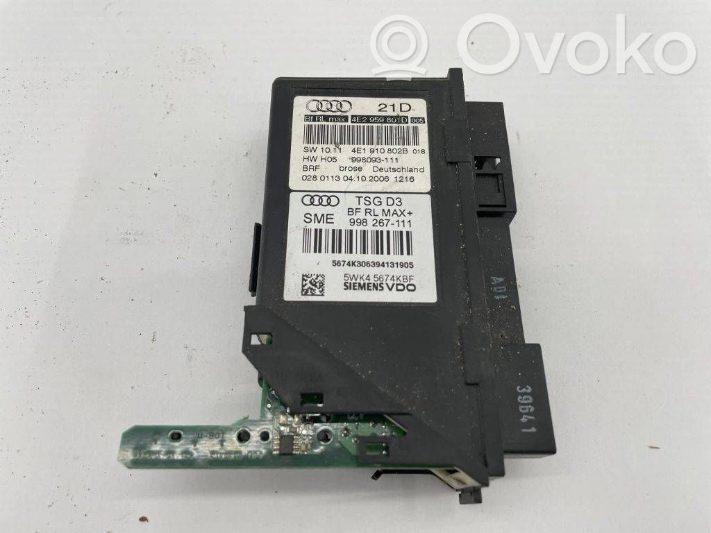 Audi A8 S8 D3 4E Front door window regulator motor 
