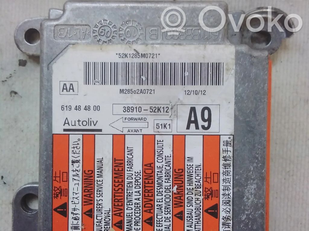 Opel Agila B Sterownik / Moduł Airbag 