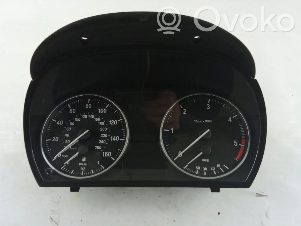 BMW 3 E90 E91 Spidometrs (instrumentu panelī) 