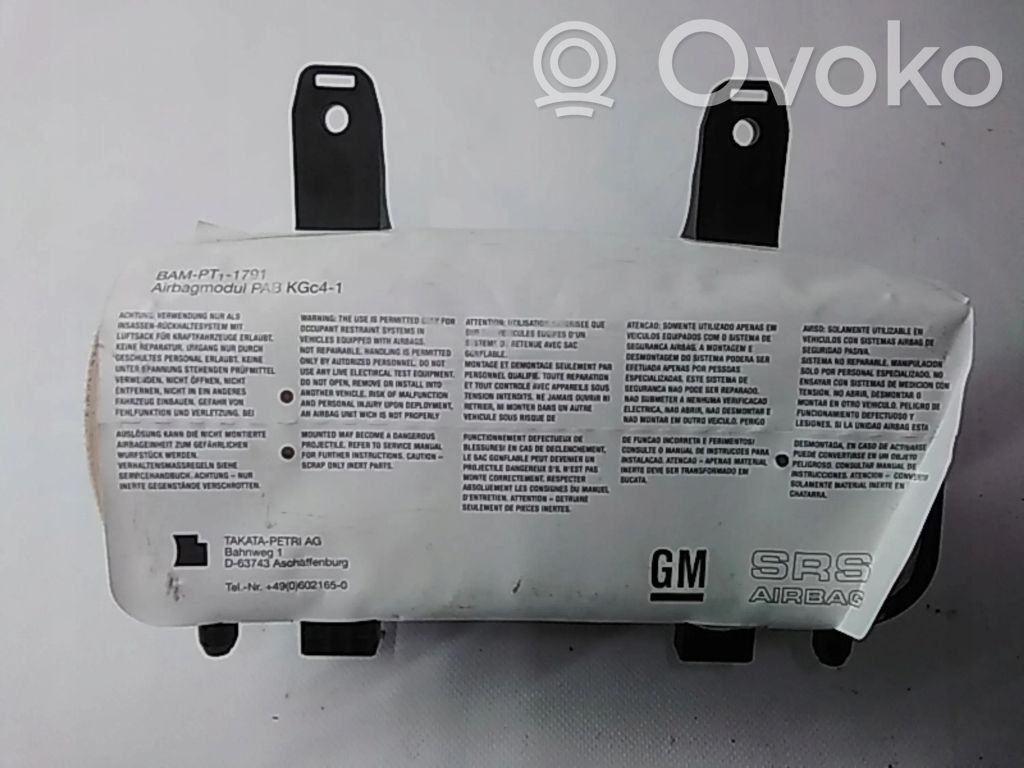 Opel Meriva B Airbag del pasajero 