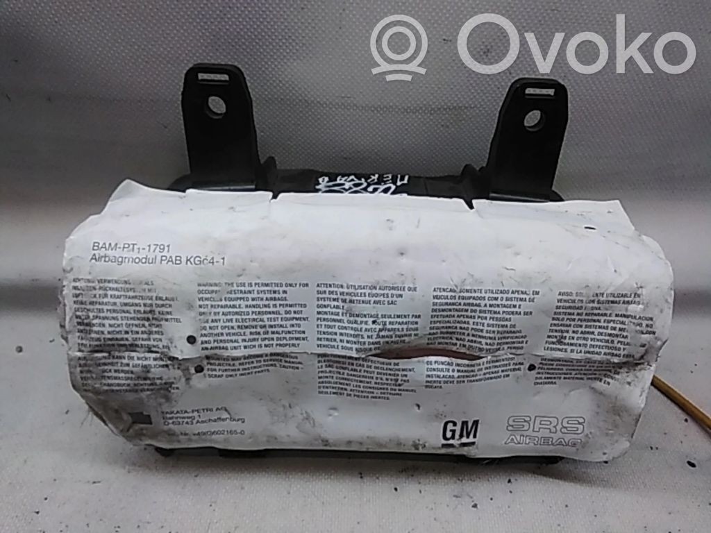 Opel Meriva B Airbag del pasajero 