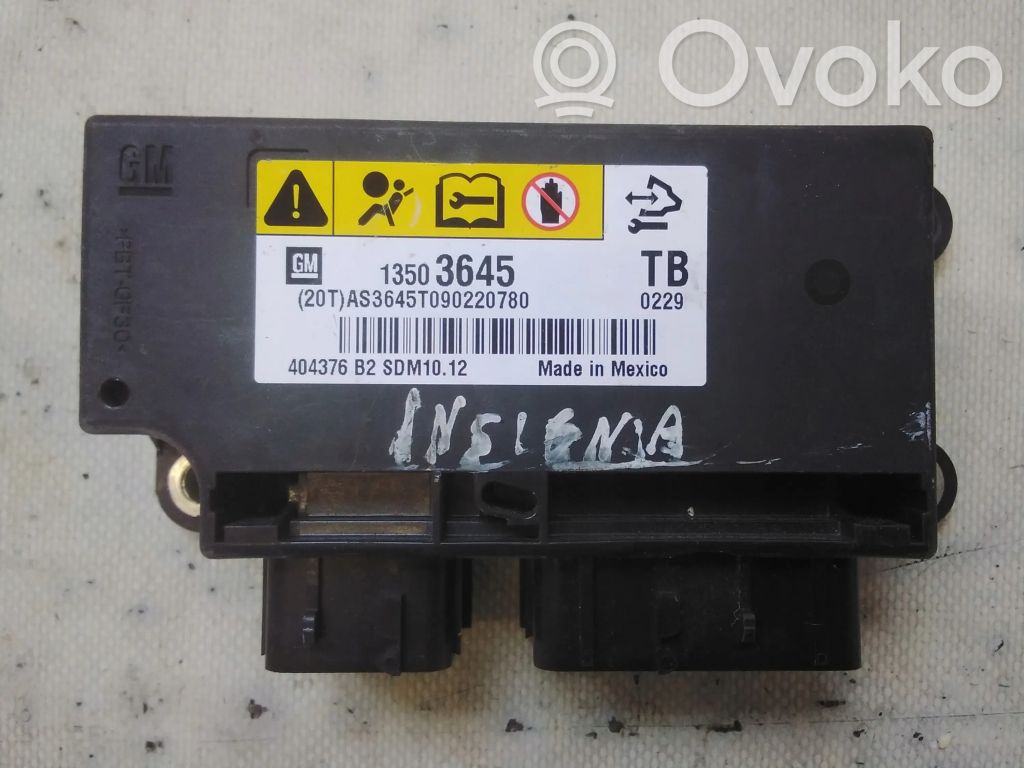 Opel Insignia A Airbag control unit/module 