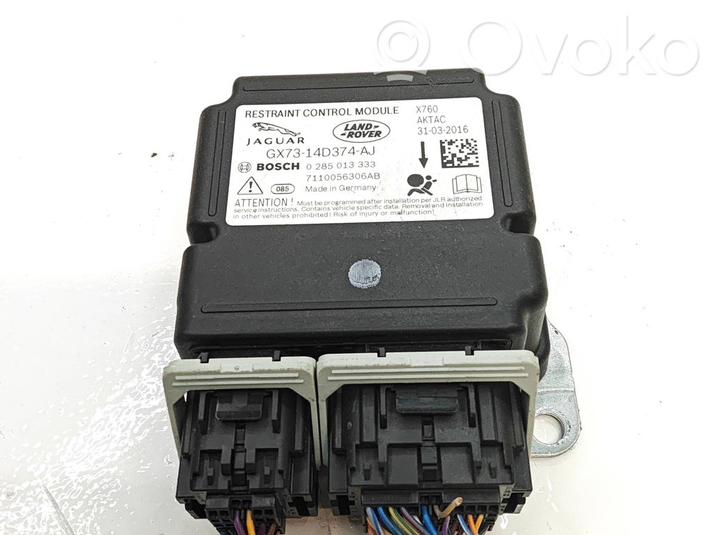 Sterownik / Moduł Airbag   GX7314D374AJ,7110056306AB,0285013333