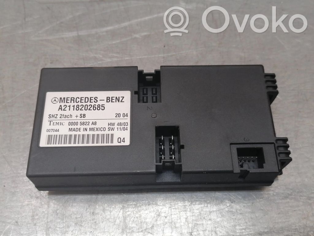 Mercedes-Benz E W211 Module de commande de siège 