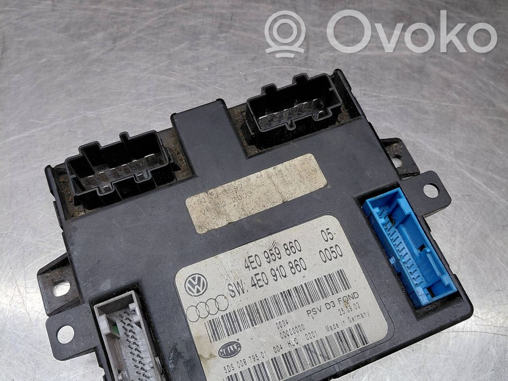 Audi A8 S8 D3 4E Seat control module 