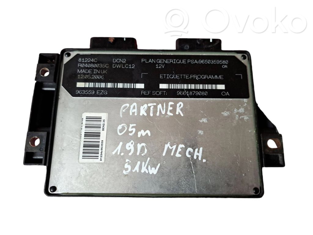 Peugeot Partner Engine control unit/module 