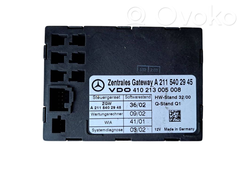 Mercedes-Benz E W211 Gateway control module 