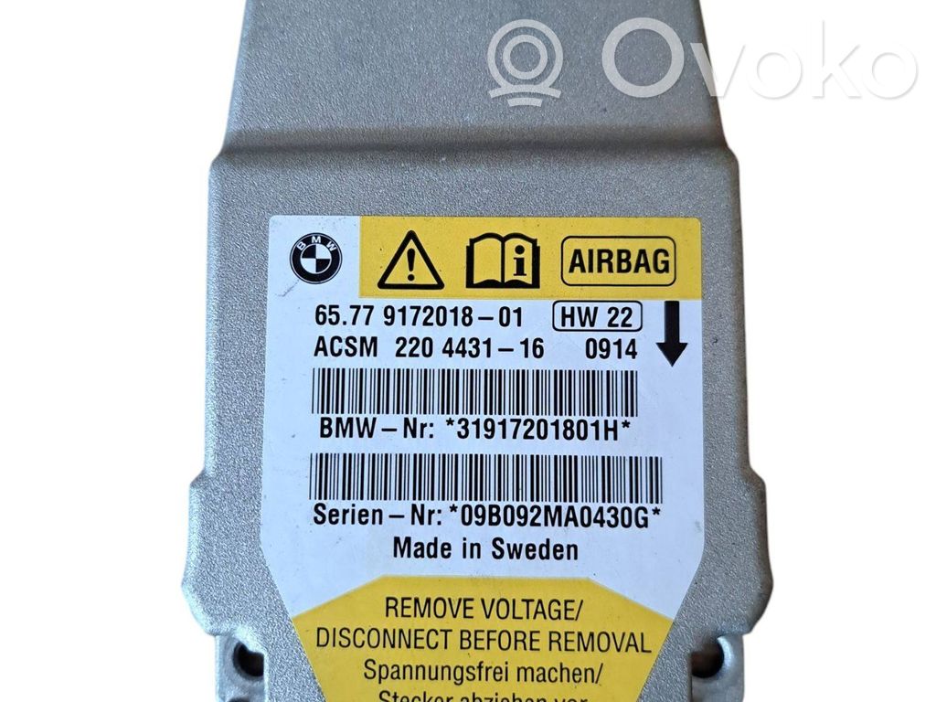 BMW 5 E60 E61 Airbag control unit/module 